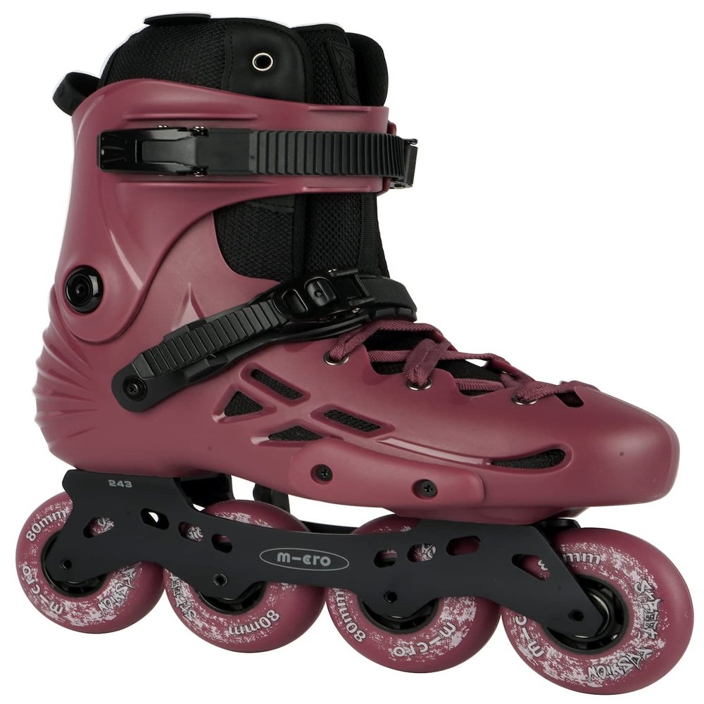 Micro delta MT Plus - for Adult Urban Beginner, Fitness Skating, Skates for City, Freeride (Cherry Wine, EU 38 / USM 6 / USL 6.5 / 245mm)