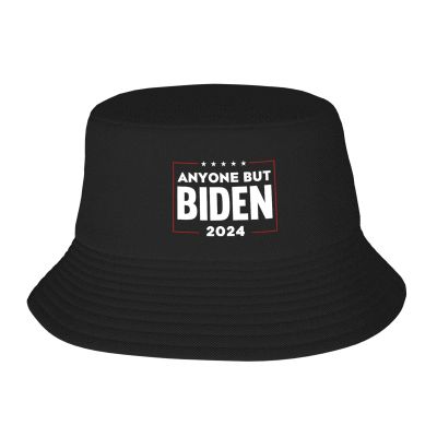 Anyone But Biden Bucket Hat for Women Men Black Summer Travel Hats Sun Beach Fishing Cap