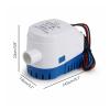 Bomba de agua de diafragma autocebante Automatic Submersible Boat Bilge Water Pump 12V Auto with Float Switch Outlet view 2