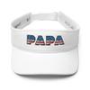 Papa Visor, Embroidered American Flag Visor hat, Grandpa hat, papa, Grandpa Gifts, Military, Army, Navy, Patriot view 1