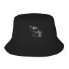 Sunflower Elephant Cute Bucket Hat for Women Men Black Summer Travel Hats Sun Beach Fishing Cap view 1