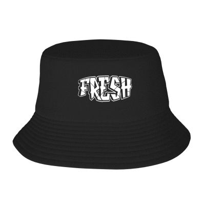 Fresh Graffiti Bucket Hat for Women Men Black Summer Travel Hats Sun Beach Fishing Cap