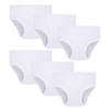 Winging Day Boys' Cotton 6-Pack All White Briefs Underwear Size 10T view 1