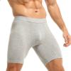 Maiyifu-GJ Men's Solid Colour Cool Underwear Moisture-Wicking Stretch Boxer Briefs Cotton Sports Trunks (Gray 1PC,Large) view 3