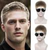 SEVENCOLORS Mens Wig Short Layered Blonde Wigs for Men Natural Hair Synthetic Cosplay Halloween Costume Wig Male Short Cut Wigs view 1