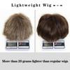 SEVENCOLORS Mens Wig Short Layered Blonde Wigs for Men Natural Hair Synthetic Cosplay Halloween Costume Wig Male Short Cut Wigs view 2