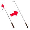 Pumtus Retractable Billiards Cue Bridge, Snooker Pool Cue Bridge Stick, Billiards Cue Rest with 3 Pieces Removable Brass Bridge Head, Billiards Table Accessories for Pool Table, Game, Competition view 4