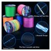 DYPASA Fishing Wire 4 Strands Braided Fishing Line 0.6-8.0# 300M PE Fishing Line 6.3-32.8kg Multifilament Fishing Line Smooth Nylon String (Color : Mixed Colours, Size : 300M-0.128MM) view 3