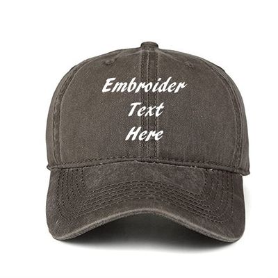 Custom Caps Custom Embroidered Baseball Cap Outdoor Caps Personalized Design Hat with Your Text for Gift,Sport for Men Women (Brown)