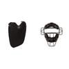 Champion Sports Umbire Exterior Body Chest Protector Pad, Black & Adult Extended Throat Guard Baseball Mask for Umpires and Catchers, Black view 1