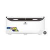 Portable,Insulated Fishing Box with Sitting Feature and Large Capacity - Conveniently Designed for Portability,Durability,Insulation,and Ample Space. (70L, Black+White) view 3