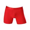 Maiyifu-GJ Men's Anti-Chafing Breathable Underwear Cotton Solid Color Boxer Briefs Sports Compression Trunks (Red 1PC,XX-Large)
