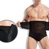 Men's Butt-Lifting Close-Fitting Shapewear Breathable Thigh-Shaping Trunks Abs-Shaping Compression Boxer Briefs (Black 1PC,Large) view 3
