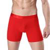 Maiyifu-GJ Men's Anti-Chafing Breathable Underwear Cotton Solid Color Boxer Briefs Sports Compression Trunks (Red 5PC,4X-Large) view 3