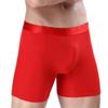 Maiyifu-GJ Men's Anti-Chafing Breathable Underwear Cotton Solid Color Boxer Briefs Sports Compression Trunks (Red 5PC,Large) view 2
