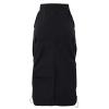 Women's Retro Exposure Button-Fly Full Length A-Line Fishtail Maxi Long Washed Denim Jean Skirt view 3