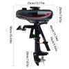 2 Stroke 3.5 HP Outboard Motor Heavy Duty Boat Engine,Fishing Boat Engine Water Cooled CDI System 40cm Short Shaft 10km/h 2500W view 2