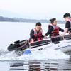 2 Stroke 3.5 HP Outboard Motor Heavy Duty Boat Engine,Fishing Boat Engine Water Cooled CDI System 40cm Short Shaft 10km/h 2500W view 3