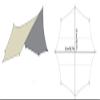 16.7 x 16.7 ft Tarp 6-8 Person Sun Shelter Camping Mat Tent Footprint view 2