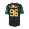 D-5 Mighty Ducks Baseball Jersey #96 Conway #99 Banks Jersey,Movie Baseball Jersey for Men(96 Black-Green,X-Large) view 4