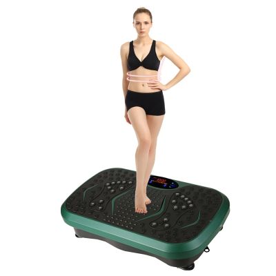 HAIZON Vibration Plate 330LBS Capacity Whole Body Fitness Plate Crazy 99 Levels Vibration Machine with Remote Control & Resistance Bands