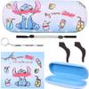 ADBGV Cute Kitty Hard Shell Eyeglasses Cases Cartoon Protective Case with Glasses Cloth Storage Box Eyewear Retainer Holder for Girl Teen view 1
