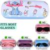 ADBGV Cute Kitty Hard Shell Eyeglasses Cases Cartoon Protective Case with Glasses Cloth Storage Box Eyewear Retainer Holder for Girl Teen view 4