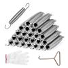 leskep 24pcs Trampoline Springs 7inch, Heavy Duty Stainless Steel Replacement Springs Includes Tool and Gloves, Universal Trampolines Accessories view 1
