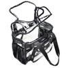 J.CARP Clear Lunch Tote Heavy Duty Stadium Bag Approved Durable Crossbody for Sports Events Concerts Work College (Large 13 x 7 x 12in, Black) view 2