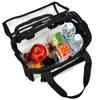 J.CARP Clear Lunch Tote Heavy Duty Stadium Bag Approved Durable Crossbody for Sports Events Concerts Work College (Large 13 x 7 x 12in, Black) view 4
