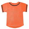 babyhealthy Kids Baseball Jersey Button Down Hip Hop Personalized Sport T Shirts Tops for Boys Girls Orange view 3