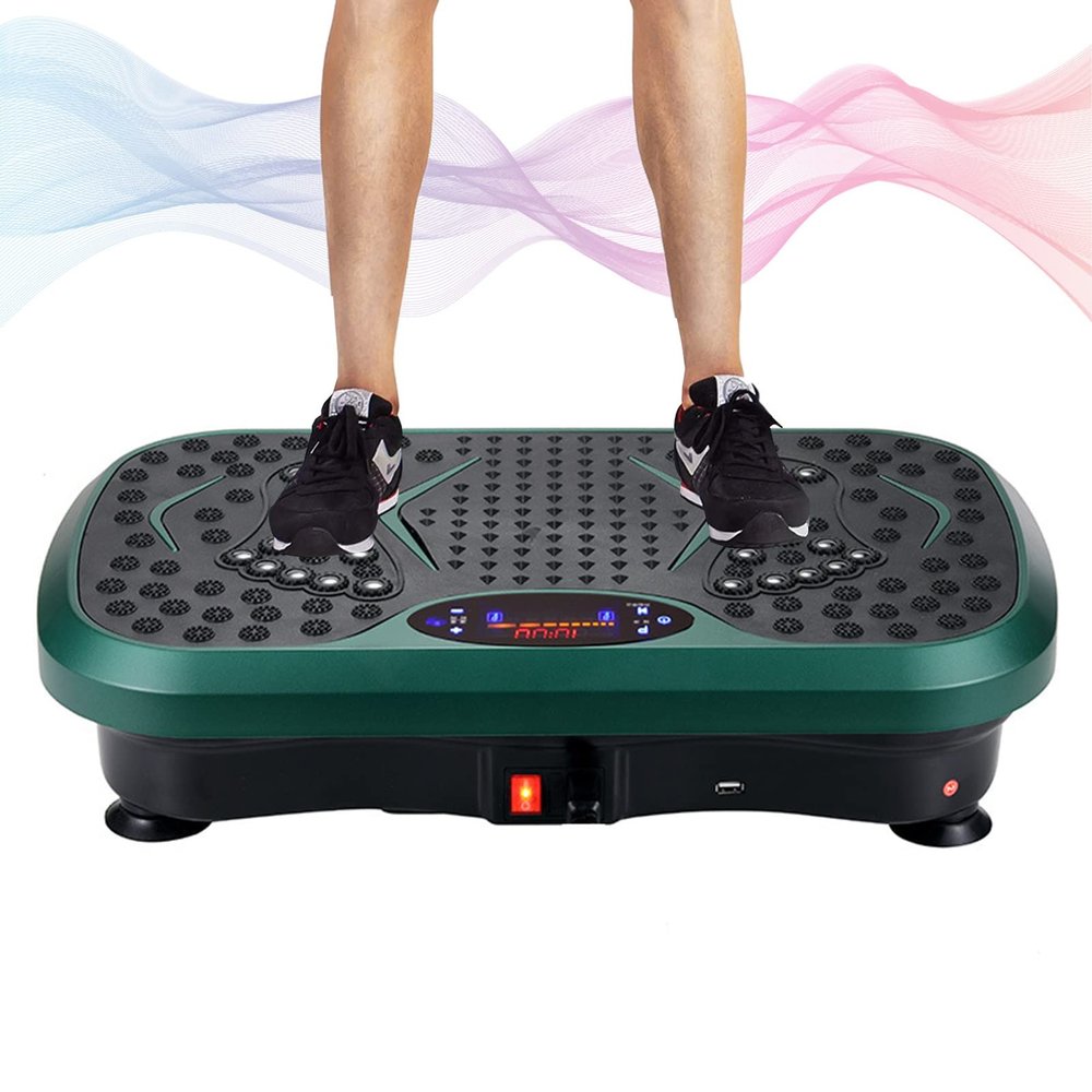 HAIZON Vibration Plate, Whole Body Workout Vibration Plate Exercise Machine,99 Levels of Intensity, Vibration Plate with Resistance Bands