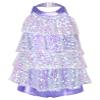 Yruioon Girls Sparkly Sequins Latin Jazz Dance Dress Leotard Modern Ballet Salsa Rumba Stage Performance Costume Lavender 4 Years view 1