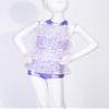 Yruioon Girls Sparkly Sequins Latin Jazz Dance Dress Leotard Modern Ballet Salsa Rumba Stage Performance Costume Lavender 4 Years view 2