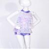 Yruioon Girls Sparkly Sequins Latin Jazz Dance Dress Leotard Modern Ballet Salsa Rumba Stage Performance Costume Lavender 4 Years view 3
