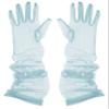 Aniler Women's 21'' Tulle Long Wedding Bridal Elbow Length Sheer Opera Party Gloves (Light Blue Pearl, 21" Length) view 1