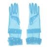 Aniler Women's 21'' Tulle Long Wedding Bridal Elbow Length Sheer Opera Party Gloves (Light Blue Pearl, 21" Length) view 2