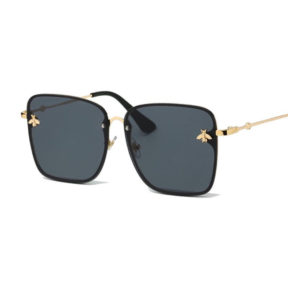 FARRJO Sunglasses Eyewear Women's Eyewear 2023 Women's Fashion Unisex Sunglasses Sunglasses Eyewear Ladies Women's Eyewear (Color : Gold Gray)