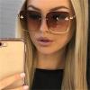 FARRJO Sunglasses Eyewear Women's Eyewear 2023 Women's Fashion Unisex Sunglasses Sunglasses Eyewear Ladies Women's Eyewear (Color : Gold Gray) view 2
