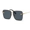 FARRJO Sunglasses Eyewear Women's Eyewear 2023 Women's Fashion Unisex Sunglasses Sunglasses Eyewear Ladies Women's Eyewear (Color : Gold Gray) view 3