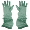 Aniler Women's 21'' Tulle Long Wedding Bridal Elbow Length Sheer Opera Party Gloves (Green Pearl, 21" Length) view 1