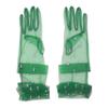 Aniler Women's 21'' Tulle Long Wedding Bridal Elbow Length Sheer Opera Party Gloves (Green Pearl, 21" Length) view 2