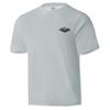 Palmyth Men's Fishing Shirt Short Sleeve Sun Protection UV UPF 50+ SPF T-Shirt (Grey/Striped Bass, 4XL) view 4