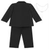 Duoremi Boys Gentleman Outfit Sets Long Sleeve Blazer Jacket Trousers Set Formal Suit Clothing Set Black 3-4 Years view 3