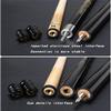 WLONK billiards house cues Maple Pool Cue 57 Inch Kick-Off Stick, 1/2 Split Pool Cue Stick 19.5Oz, Short Punch Billiard Pool Cue 13Mm Tips Adult Apply to Black Eight/Nine Balls,4-Hole Rod Barrel Set(C view 2