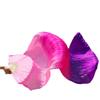 Kids Women Belly Dancing Fan Veils Gradient Color Dancer Practice Imitation Silk Fan 1Pair/1Pc Long view 1