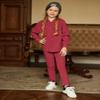 Arshiner Girl's Sweaters Set 2 Piece Outfits Knit Pants Set Cute Pullover Sweatshirt and Sweatpants Girls Clothes Set view 2