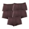 Maiyifu-GJ Men's Ice Silk Four-Corner Cut Underwear Athletic Quick-Dry Boxer Briefs Workout Breathable Trunks (Coffee 5PC,Large) view 1