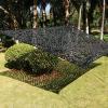 IRUGS Black Camouflage Net Shade Netting 2x3m 3x5m 4x5m 4x6m 8x10m Double Layer Military Hide Camo Netting, for Camping Hunting Garden Party Decoration Sunscreen Net (Size : 10x12M/32.8x39.3ft) view 1