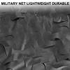 IRUGS Black Camouflage Net Shade Netting 2x3m 3x5m 4x5m 4x6m 8x10m Double Layer Military Hide Camo Netting, for Camping Hunting Garden Party Decoration Sunscreen Net (Size : 10x12M/32.8x39.3ft) view 2